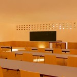 L'école, intérieur des classes, dessin 3D